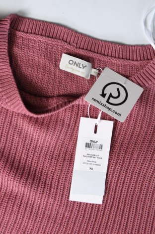 Дамски пуловер ONLY, Размер XS, Цвят Пепел от рози, Цена 24,30 лв.