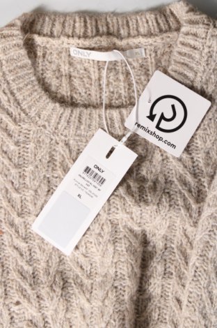 Дамски пуловер ONLY, Размер XL, Цвят Бежов, Цена 25,92 лв.