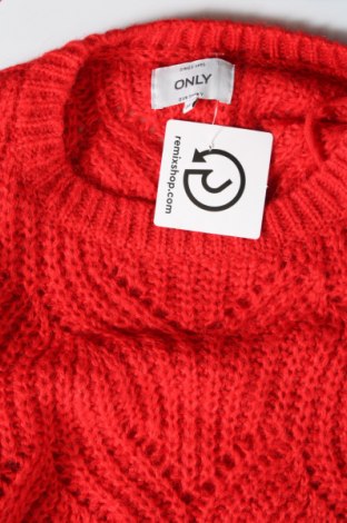Дамски пуловер ONLY, Размер M, Цвят Червен, Цена 8,20 лв.