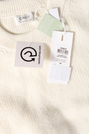 Дамски пуловер ONLY, Размер XS, Цвят Екрю, Цена 10,26 лв.