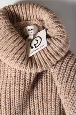 Γυναικείο πουλόβερ Object, Μέγεθος M, Χρώμα  Μπέζ, Τιμή 8,07 €