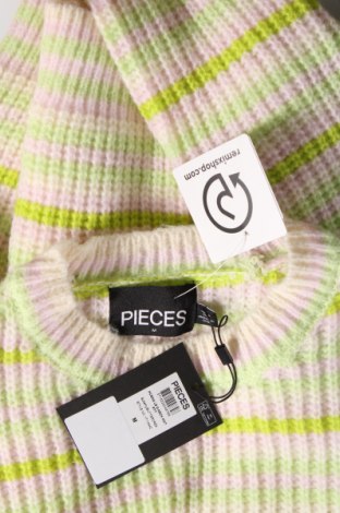 Дамски пуловер Pieces, Размер M, Цвят Многоцветен, Цена 24,30 лв.