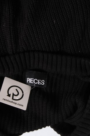 Дамски пуловер Pieces, Размер L, Цвят Черен, Цена 9,00 лв.