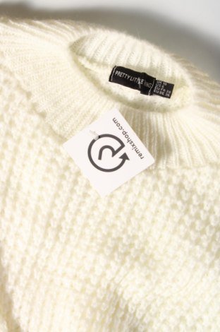 Γυναικείο πουλόβερ Pretty Little Thing, Μέγεθος S, Χρώμα Λευκό, Τιμή 4,84 €