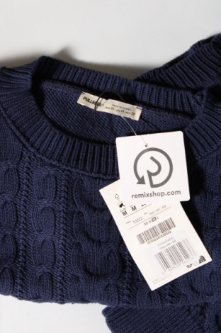 Дамски пуловер Pull&Bear, Размер M, Цвят Син, Цена 18,40 лв.