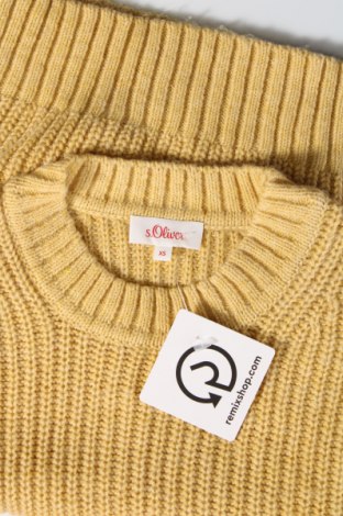 Дамски пуловер S.Oliver, Размер XS, Цвят Жълт, Цена 9,28 лв.