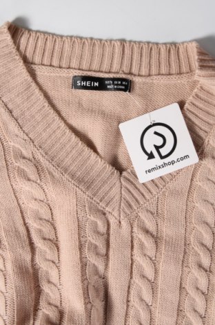 Дамски пуловер SHEIN, Размер M, Цвят Бежов, Цена 8,70 лв.