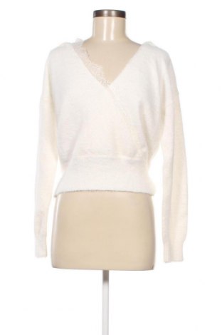 Дамски пуловер Sinsay, Размер L, Цвят Бял, Цена 13,05 лв.