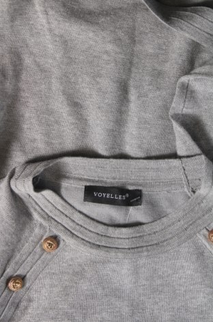 Дамски пуловер Voyelles, Размер S, Цвят Сив, Цена 8,41 лв.