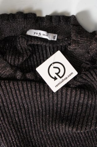 Γυναικείο πουλόβερ Yu & Me, Μέγεθος M, Χρώμα Μαύρο, Τιμή 4,49 €