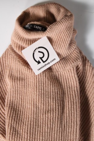Γυναικείο πουλόβερ Zaful, Μέγεθος S, Χρώμα  Μπέζ, Τιμή 4,66 €