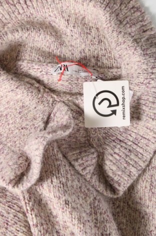 Дамски пуловер Zara, Размер L, Цвят Лилав, Цена 10,20 лв.