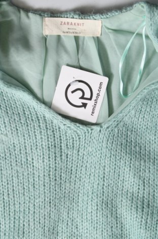 Pulover de femei Zara Knitwear, Mărime M, Culoare Verde, Preț 21,71 Lei