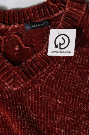 Dámsky pulóver Zara Knitwear, Veľkosť S, Farba Červená, Cena  3,40 €