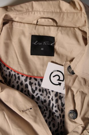 Damen Trenchcoat Lisa Tossa, Größe XL, Farbe Beige, Preis 14,61 €