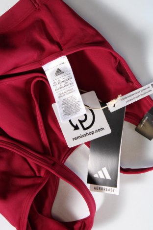 Дамски спортен топ Adidas, Размер M, Цвят Червен, Цена 79,00 лв.