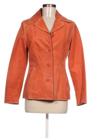 Dámská kožená bunda , Velikost M, Barva Oranžová, Cena  271,00 Kč
