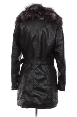 Дамско кожено яке, Размер XL, Цвят Черен, Цена 39,20 лв.