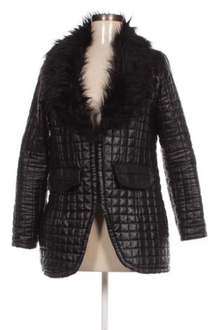 Дамско кожено яке, Размер XXL, Цвят Черен, Цена 41,65 лв.