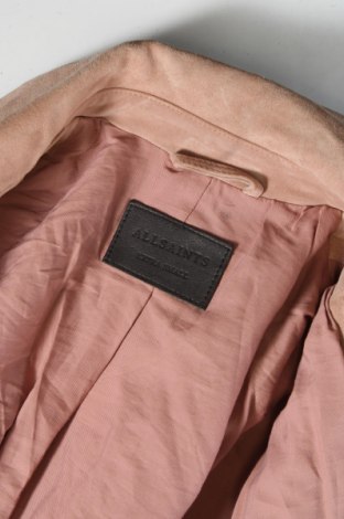 Damen Lederjacke AllSaints, Größe XS, Farbe Aschrosa, Preis € 333,51