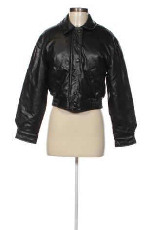 Γυναικείο δερμάτινο μπουφάν H&M Divided, Μέγεθος XS, Χρώμα Μαύρο, Τιμή 21,52 €