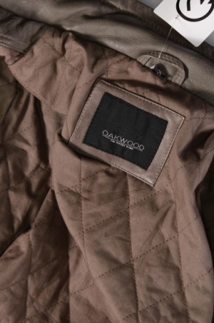 Dámska kožená bunda  Oakwood, Veľkosť M, Farba Sivá, Cena  24,65 €