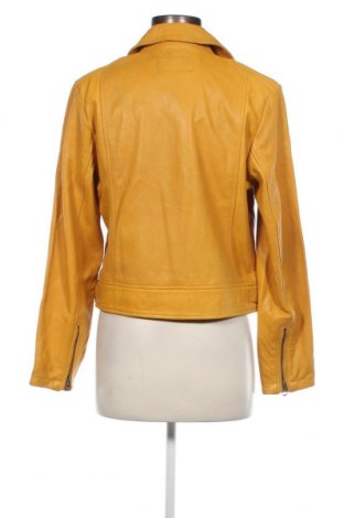 Γυναικείο δερμάτινο μπουφάν Pepe Jeans, Μέγεθος M, Χρώμα Κίτρινο, Τιμή 186,73 €