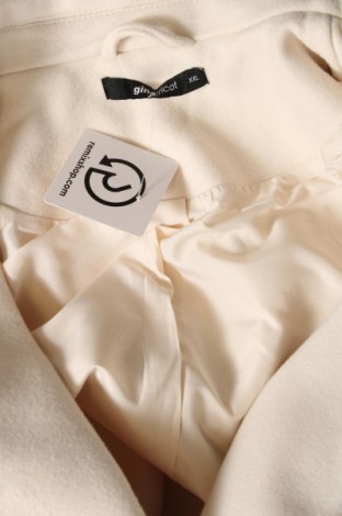 Γυναικείο παλτό Gina Tricot, Μέγεθος XXL, Χρώμα Εκρού, Τιμή 56,19 €