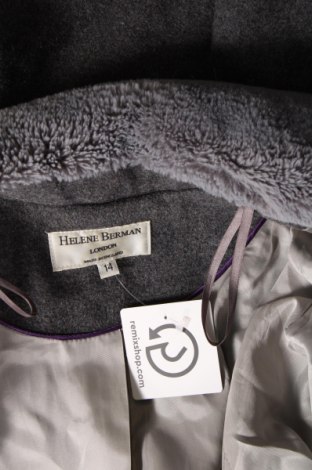 Дамско палто Helene Berman, Размер L, Цвят Сив, Цена 27,14 лв.