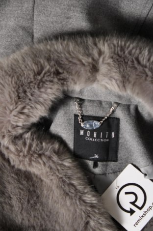Дамско палто Mohito, Размер S, Цвят Сив, Цена 57,04 лв.