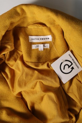 Γυναικείο παλτό Native Youth, Μέγεθος S, Χρώμα Κίτρινο, Τιμή 11,52 €