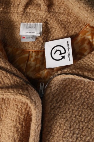 Γυναικείο παλτό Numph, Μέγεθος XL, Χρώμα  Μπέζ, Τιμή 23,38 €