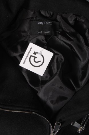 Palton de femei Sinsay, Mărime S, Culoare Negru, Preț 105,59 Lei