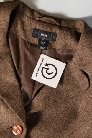 Дамско сако H&M, Размер M, Цвят Кафяв, Цена 32,00 лв.