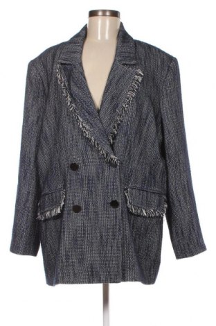 Γυναικείο σακάκι Marcel Ostertag, Μέγεθος XXL, Χρώμα Μπλέ, Τιμή 82,33 €
