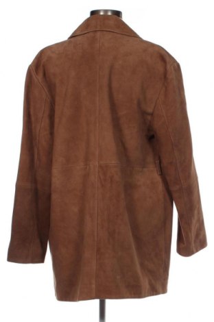 Дамско кожено яке Weekend Max Mara, Размер L, Цвят Кафяв, Цена 1 219,00 лв.