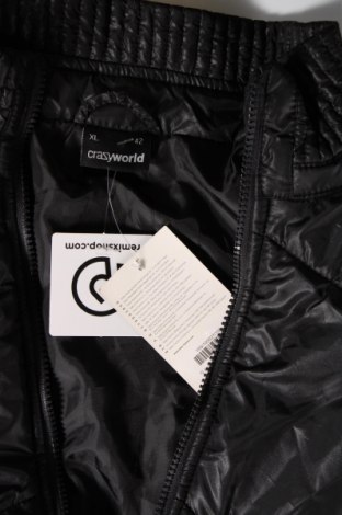 Γυναικείο μπουφάν Crazy World, Μέγεθος L, Χρώμα Μαύρο, Τιμή 47,63 €