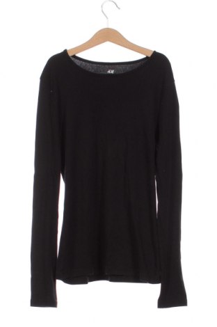 Детска блуза H&M, Размер 14-15y/ 168-170 см, Цвят Черен, Цена 15,00 лв.