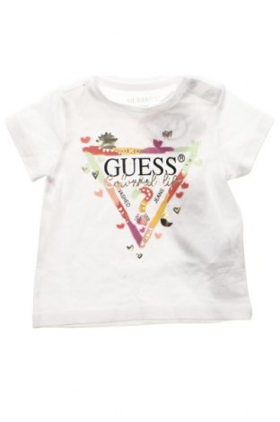 Παιδικό μπλουζάκι Guess, Μέγεθος 3-6m/ 62-68 εκ., Χρώμα Λευκό, Τιμή 24,12 €