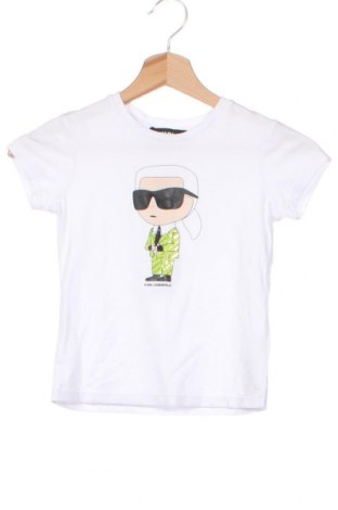 Kinder T-Shirt Karl Lagerfeld, Größe 4-5y/ 110-116 cm, Farbe Weiß, Preis 61,34 €