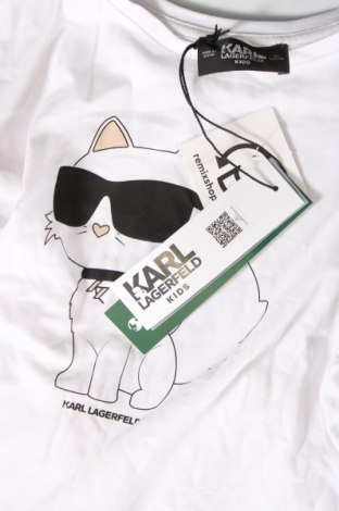 Kinder T-Shirt Karl Lagerfeld, Größe 15-18y/ 170-176 cm, Farbe Weiß, Preis 66,49 €