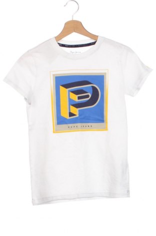Kinder T-Shirt Pepe Jeans, Größe 11-12y/ 152-158 cm, Farbe Weiß, Preis 7,60 €