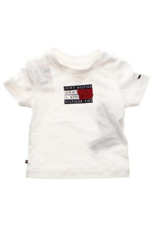 Детска тениска Tommy Hilfiger, Размер 1-2m/ 50-56 см, Цвят Бял, Цена 46,80 лв.