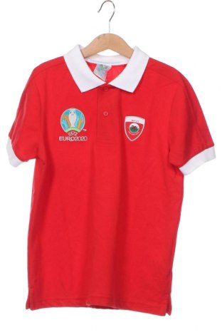 Детска тениска Uefa, Размер 8-9y/ 134-140 см, Цвят Червен, Цена 22,10 лв.