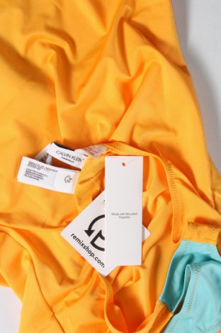 Kinderbadeanzug Calvin Klein, Größe 15-18y/ 170-176 cm, Farbe Gelb, Preis 44,55 €