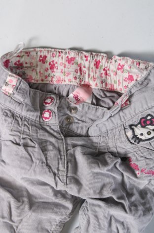 Kinder Cordhose Hello Kitty, Größe 12-18m/ 80-86 cm, Farbe Grau, Preis 3,79 €