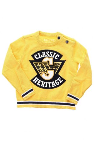 Детски пуловер Guess, Размер 6-9m/ 68-74 см, Цвят Жълт, Цена 70,95 лв.
