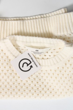 Детски пуловер H&M, Размер 10-11y/ 146-152 см, Цвят Екрю, Цена 34,00 лв.