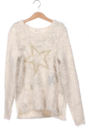 Детски пуловер H&M, Размер 10-11y/ 146-152 см, Цвят Екрю, Цена 11,52 лв.