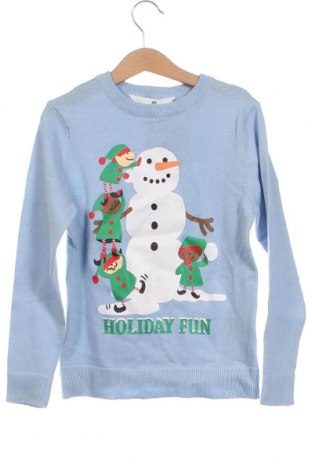 Детски пуловер H&M, Размер 6-7y/ 122-128 см, Цвят Син, Цена 18,50 лв.